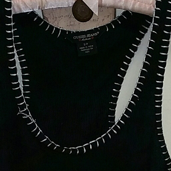 SOLD Guess gem tank top, silver embellishments,S - Picture 7 of 7